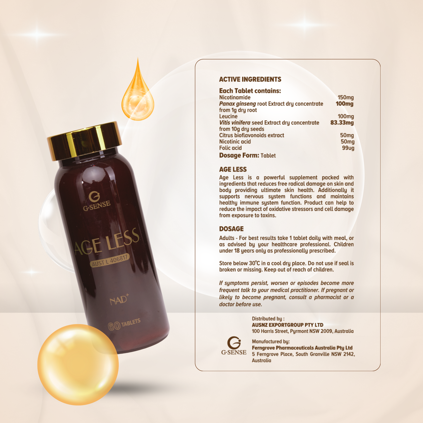 G.SENSE Ageless NAD+
