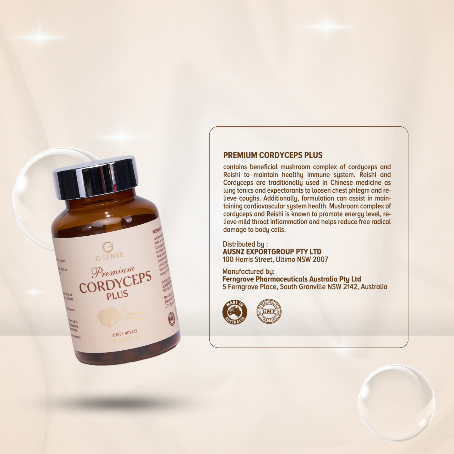 G.SENSE Premium Cordyceps Plus
