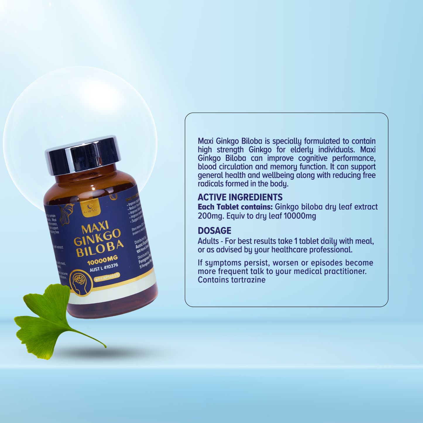 G.SENSE Maxi Ginkgo Biloba 10000mg