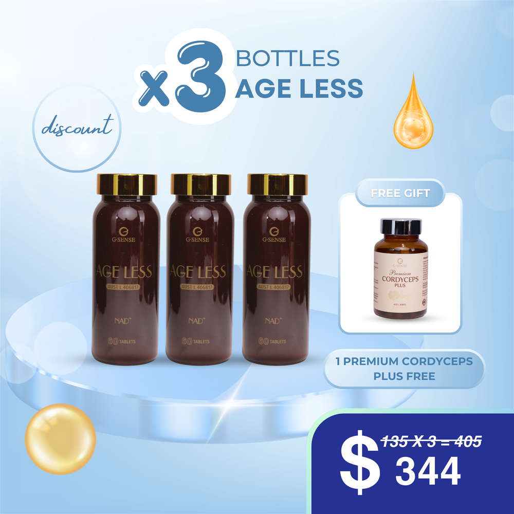 3 Bottles G.SENSE AGELESS NAD+