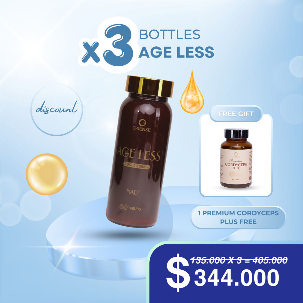 3 Bottles G.SENSE AGELESS NAD+