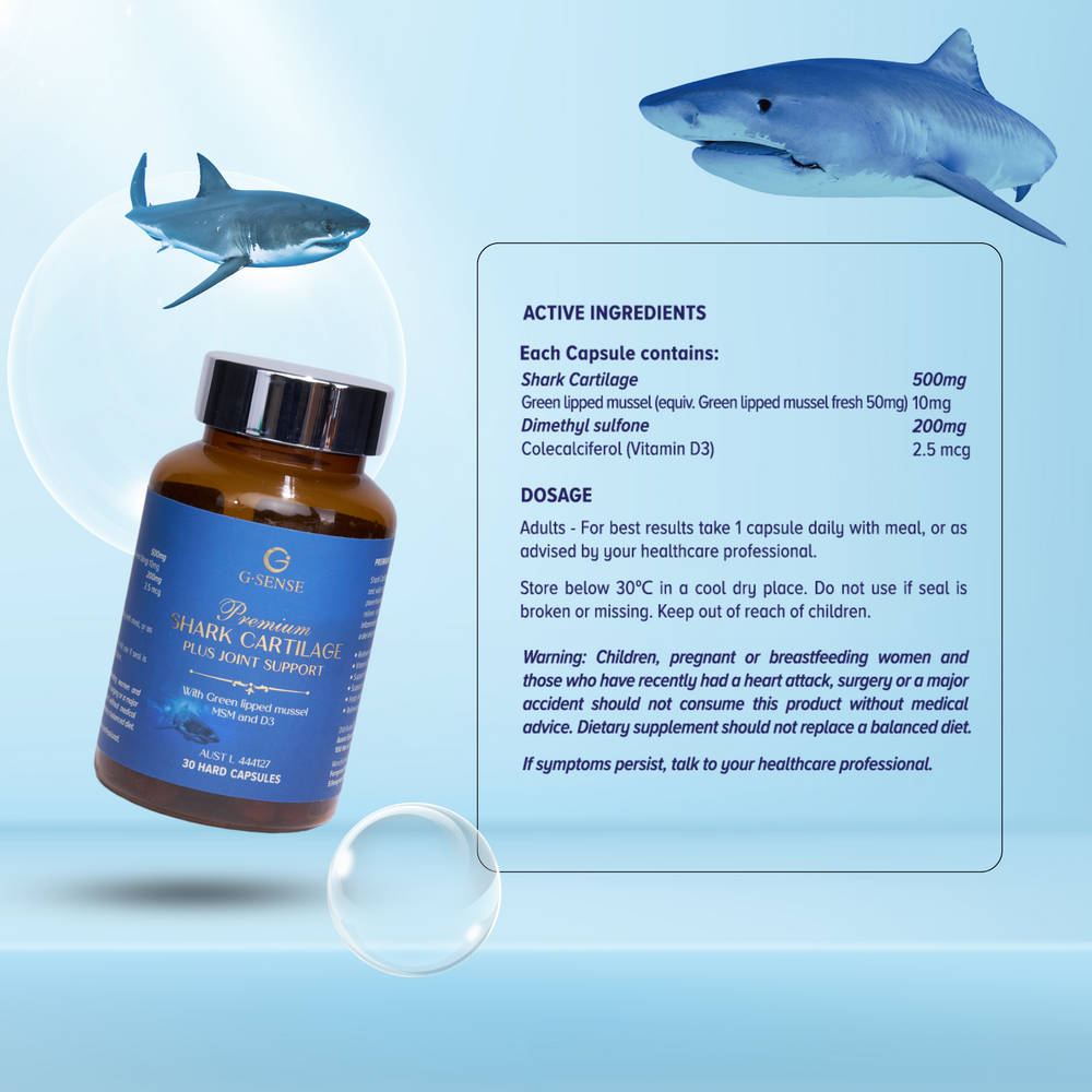 
                      
                        G.SENSE PREMIUM SHARK CARTILAGE PLUS JOINT SUPPORT
                      
                    